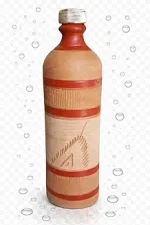 Handmade Clay Surai Water Bottle - Image 3