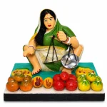 Sitting Human Figure Miniature Idol - Fruit Seller